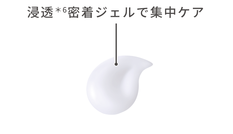 浸透＊6密着ジェルで集中ケア